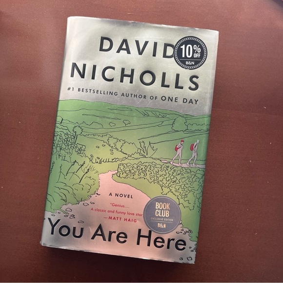 You Are Here By David Nicholls Barnes & Noble Book Club Edition Hardcover Novel - Picture 5 of 16